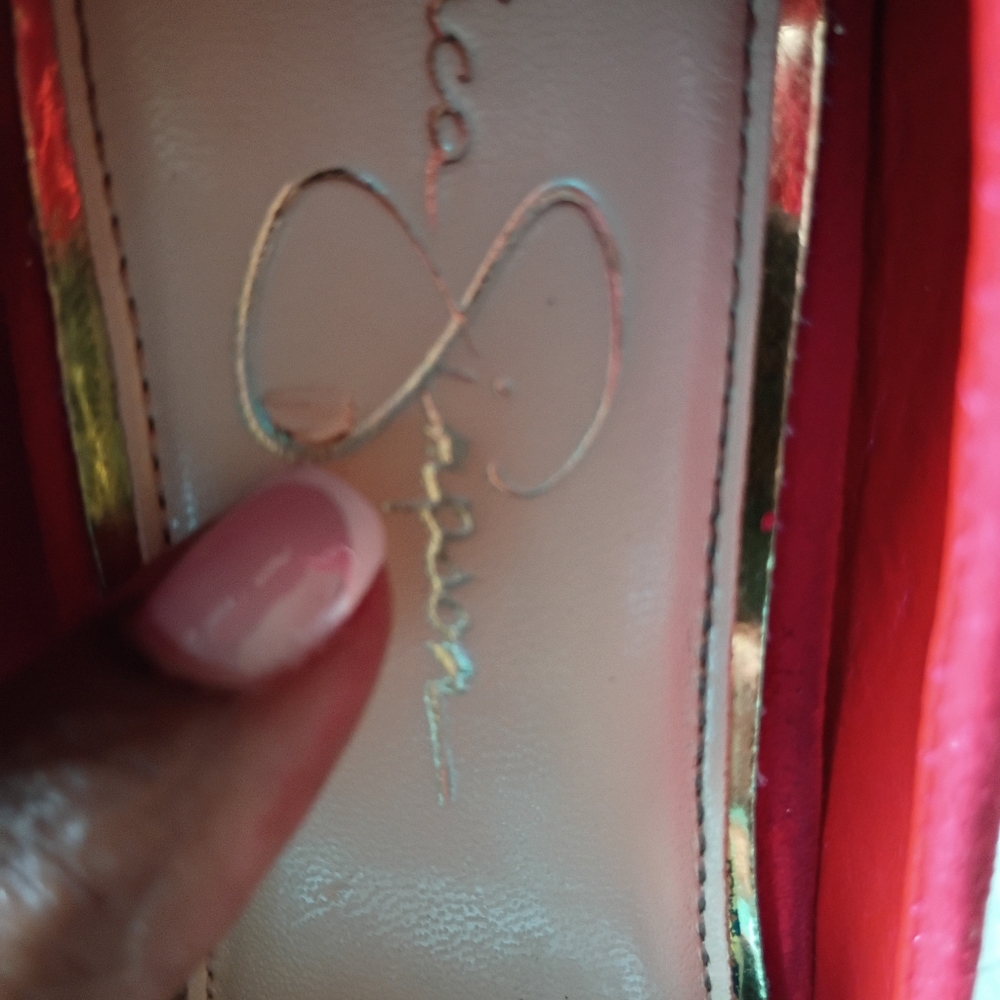 Jessica Simpson Vibrant Red Heels - Picture 6 of 6